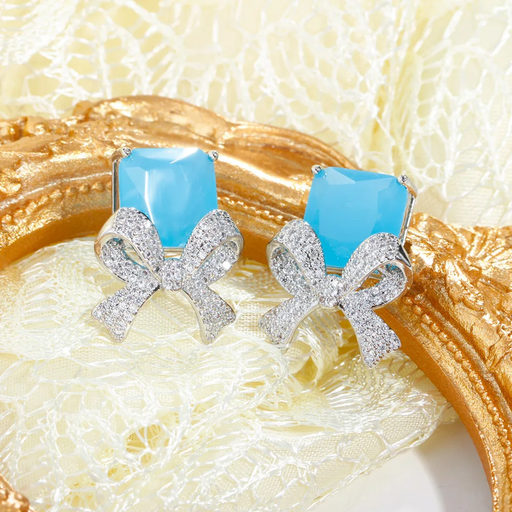 ThreeGraces Exquisite Blue Cubic Zirconia Square Shape Big Bowknot Stud Earrings for Ladies Korean Fashion Party Jewelry ER893
ThreeGraces Exquisite Blue Cubic Zirconia Square Shape Big Bowknot Stud Earrings for Ladies Korean Fashion Party Jewelry ER893