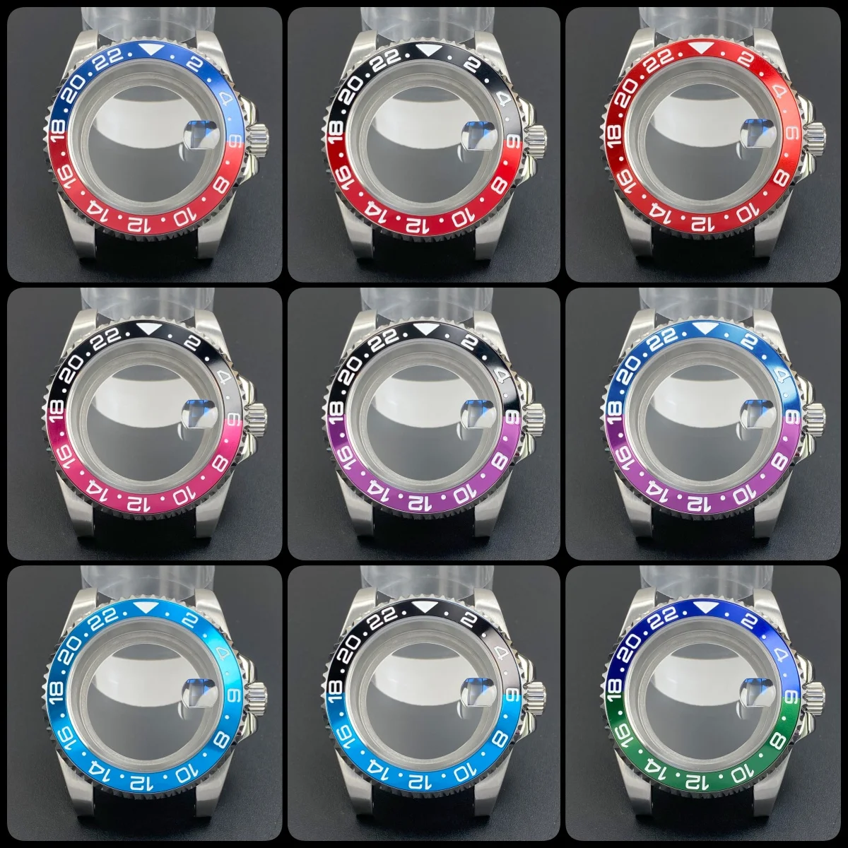 NH35 case 40mm Sapphire Glass 120 clicks Stainless Steel case GMT/SUB For Seiko mod Part replacement Fit NH35 NH36 NH34 Movement
NH35 case 40mm Sapphire Glass 120 clicks Stainless Steel case GMT/SUB For Seiko mod Part replacement Fit NH35 NH36 NH34 Movement