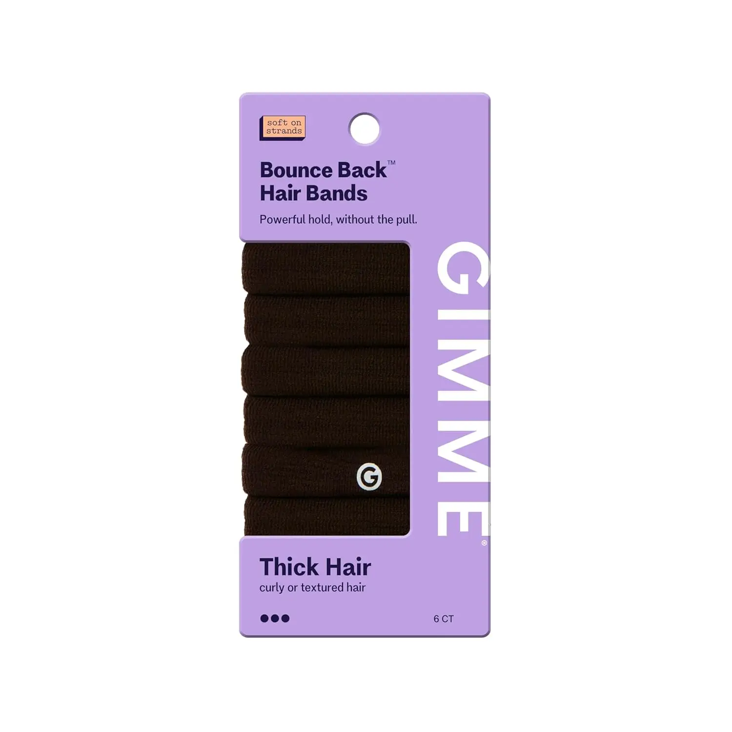 Thick Hair Extra Stretch Bands - Patent-Pending Design for Maximum Hold - Ties for Thick & Curly Hair - Dark Brown, 6 Pack
Thick Hair Extra Stretch Bands - Patent-Pending Design for Maximum Hold - Ties for Thick & Curly Hair - Dark Brown, 6 Pack