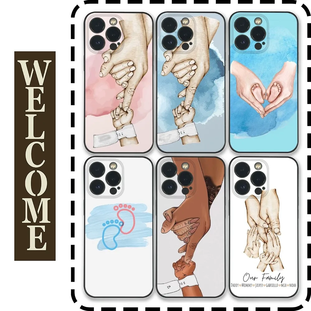 Baby Mom daughter Son Dad Hand Phone Case for Samsung Galaxy S24 Ultra S22 S23 Ultra S21 S20 5G Protective Silicone TPU Funda
Baby Mom daughter Son Dad Hand Phone Case for Samsung Galaxy S24 Ultra S22 S23 Ultra S21 S20 5G Protective Silicone TPU Funda
