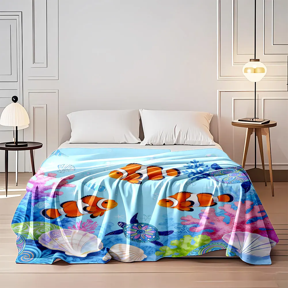 6 Styles Underwater World Animal Prints Blanket Suitable for All Seasons Adult Children for Sofa Home Travel Camping Picnic
6 Styles Underwater World Animal Prints Blanket Suitable for All Seasons Adult Children for Sofa Home Travel Camping Picnic
