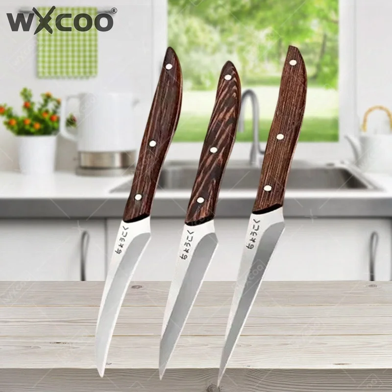 WXCOO 3pcs Food Carving Knife Kitchen Utility Knife Professional Chefs Carving Knife Fruit Peeling Stainless Steel Wood Handle
WXCOO 3pcs Food Carving Knife Kitchen Utility Knife Professional Chefs Carving Knife Fruit Peeling Stainless Steel Wood Handle