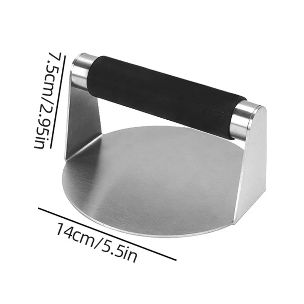 For Smashburger Bacon Ground Beef Meat Stainless Steel 5.5 Inch Smash Burger Press with Anti-Scald Handle Hamburger Smasher Tool
For Smashburger Bacon Ground Beef Meat Stainless Steel 5.5 Inch Smash Burger Press with Anti-Scald Handle Hamburger Smasher Tool