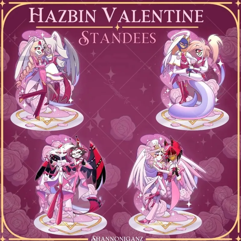 stand for Hazbin Hotel Velvette Valentino Vox Acrylic Standee Cartoon Figure Desktop Decoration Collectible Model Toy Gift
stand for Hazbin Hotel Velvette Valentino Vox Acrylic Standee Cartoon Figure Desktop Decoration Collectible Model Toy Gift