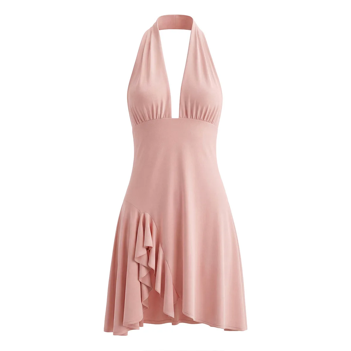 Sexy Short Neck Hanging Dress Irregular Hemline Women's Fashion Spring 2026 Polyester Solid Color Princess Style Sweet Fresh
Sexy Short Neck Hanging Dress Irregular Hemline Women's Fashion Spring 2026 Polyester Solid Color Princess Style Sweet Fresh