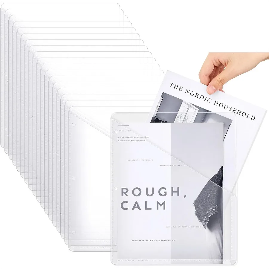 24 Pcs Binder Pockets for 3 Ring Binder Clear Plastic Folders Sleeves 3 Hole Punch Document Dividers Poly Slash File Jacket Org
24 Pcs Binder Pockets for 3 Ring Binder Clear Plastic Folders Sleeves 3 Hole Punch Document Dividers Poly Slash File Jacket Org