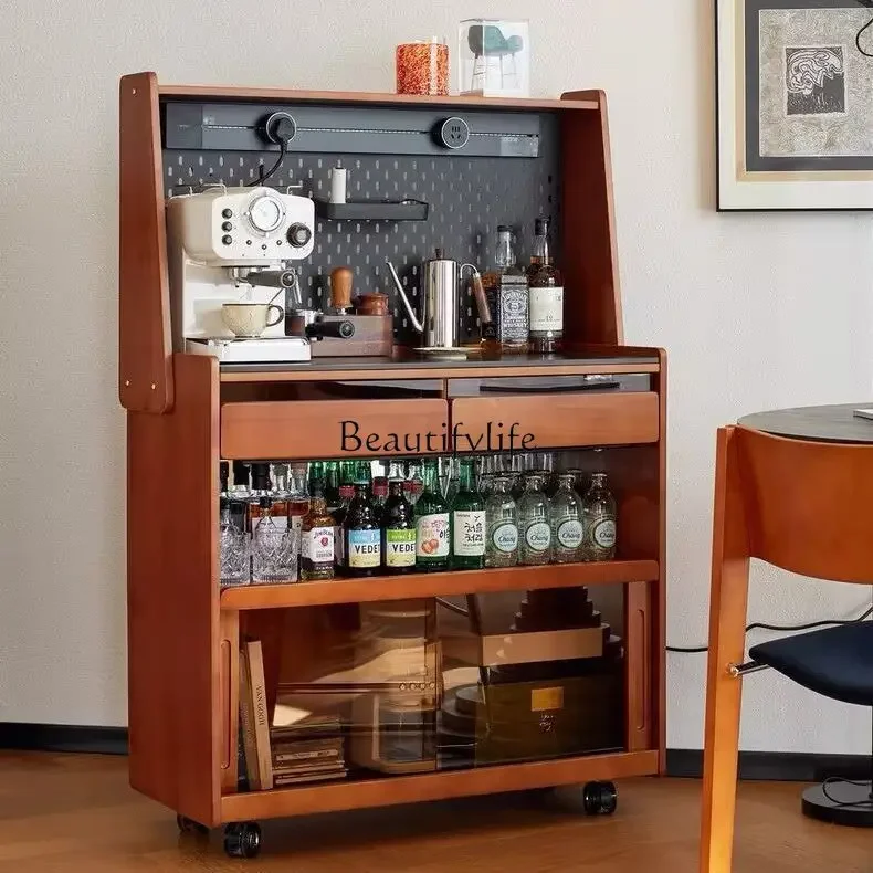 LXMedieval solid wood dining side cabinet with wheels, sofa side cabinet integrated against the wall for storageSSS
LXMedieval solid wood dining side cabinet with wheels, sofa side cabinet integrated against the wall for storageSSS