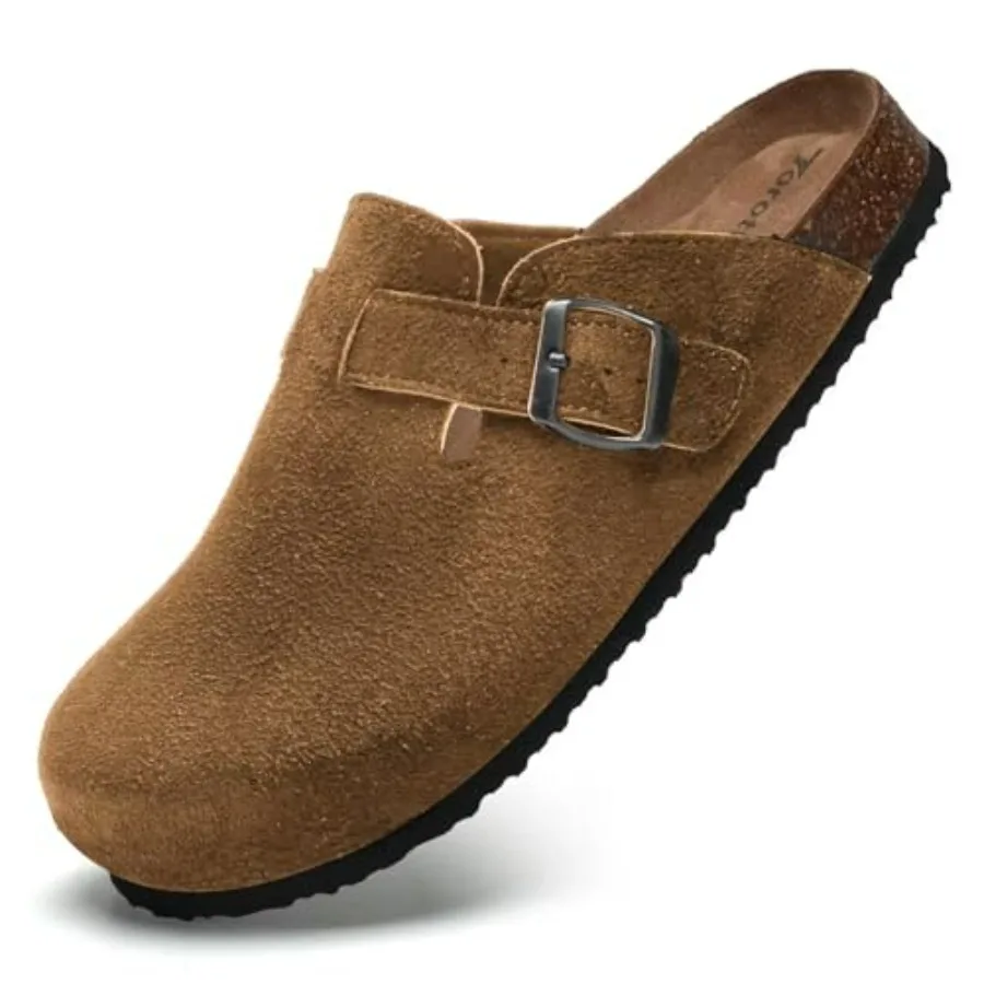 Torotto Womens Clogs Cork Footbed Suede Slippers Arch Support Potato Shoes with Adjustable Buckle
Torotto Womens Clogs Cork Footbed Suede Slippers Arch Support Potato Shoes with Adjustable Buckle