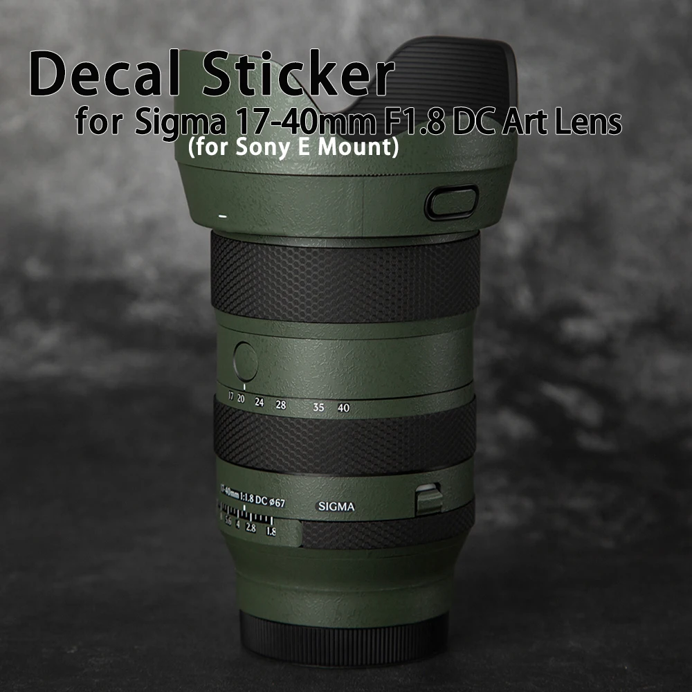 1740F1.8 Protective Film for Sigma17-40mm F1.8 DC Art Lens Skin Wrap Cover 1740 Decal Sticker for Sony E Mount Lens Sticker
1740F1.8 Protective Film for Sigma17-40mm F1.8 DC Art Lens Skin Wrap Cover 1740 Decal Sticker for Sony E Mount Lens Sticker