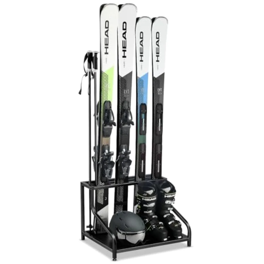 Ski Storage Rack for Garage - Freestanding Ski Holders for 4 Pairs of Skis Ski Boot Ski Poles Goggles Helmet and More Heavy Dut
Ski Storage Rack for Garage - Freestanding Ski Holders for 4 Pairs of Skis Ski Boot Ski Poles Goggles Helmet and More Heavy Dut