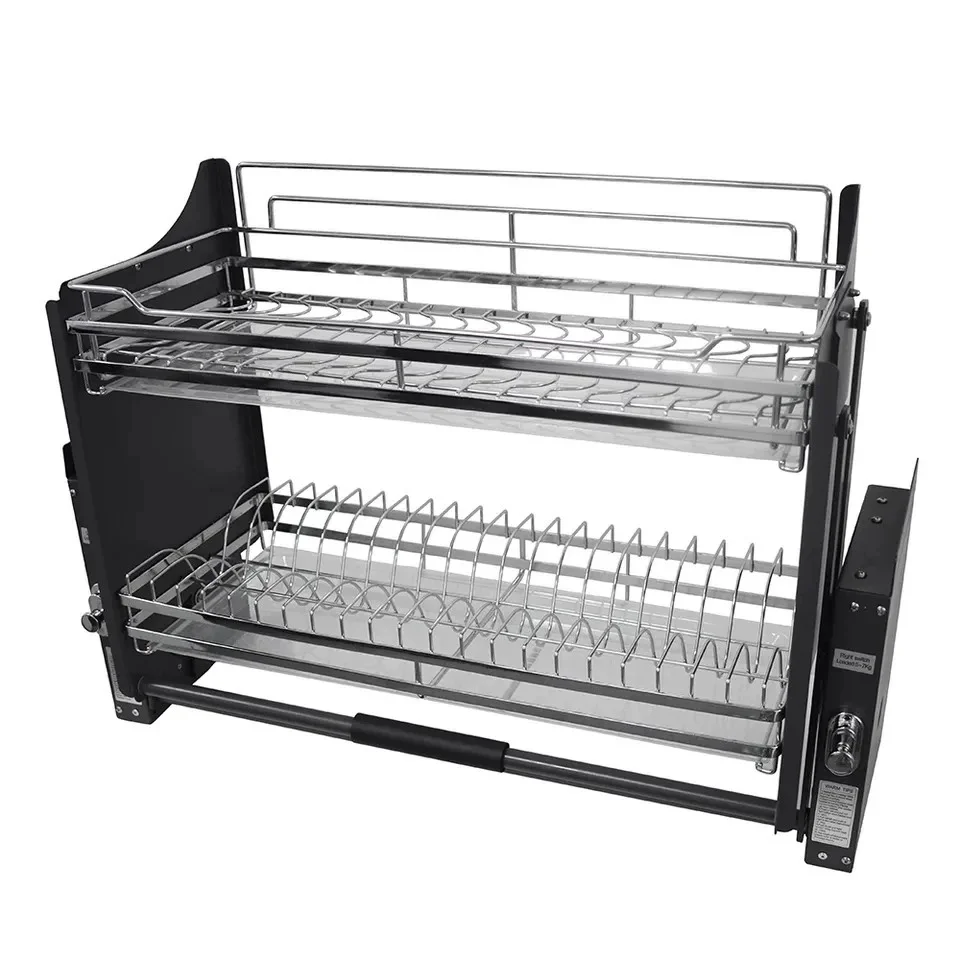 -oo Drawer Lift Storage Basket 304 Stainless Steel Kitchen Cabinets with Buffering Antislip Double-layer Dishes Pull-out Baskets
-oo Drawer Lift Storage Basket 304 Stainless Steel Kitchen Cabinets with Buffering Antislip Double-layer Dishes Pull-out Baskets