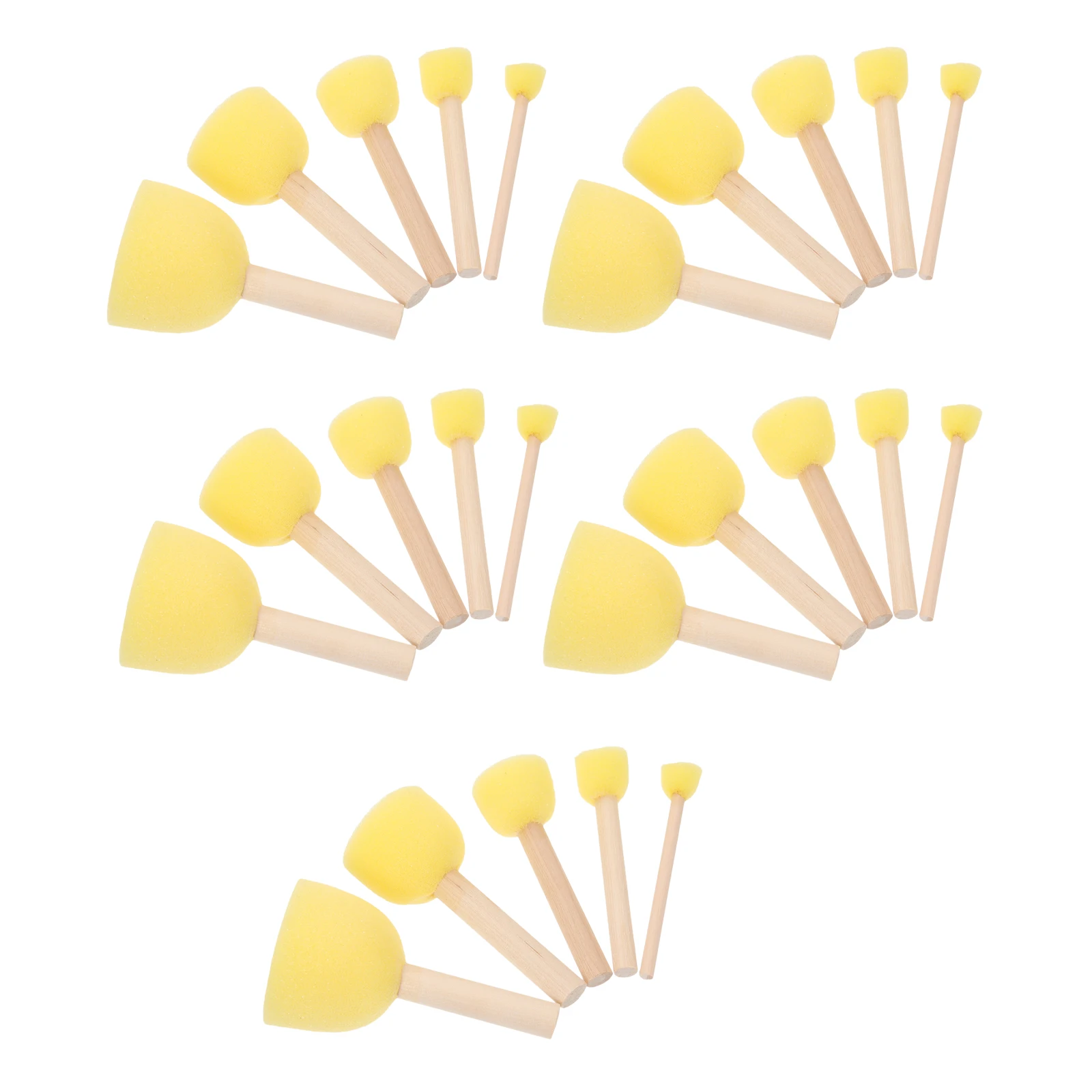 25pcs Painting Brushes Kids Sponge Stampers Foam Drawing Tools Wooden Sponges For Children Education Supplies
25pcs Painting Brushes Kids Sponge Stampers Foam Drawing Tools Wooden Sponges For Children Education Supplies