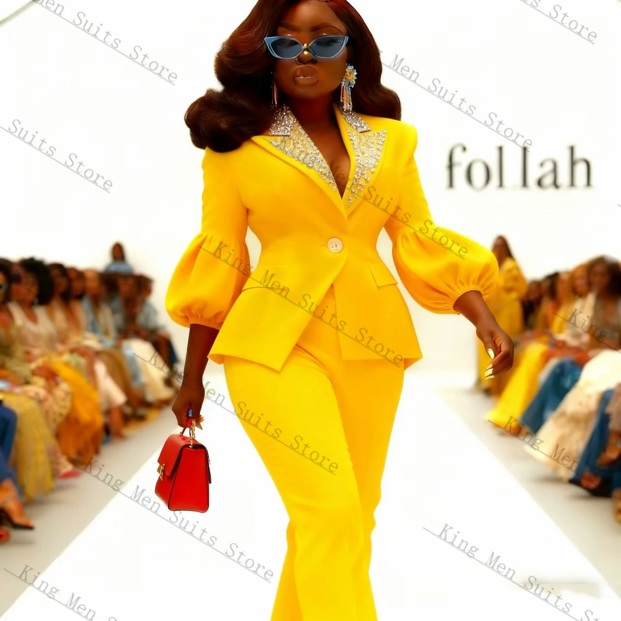 Crystals Yellow Women Suit Set 2 Pcs Blazer+Pants Spring Cotton Customized Formal Office Lady Wedding Tuxedos Coat Jacket
Crystals Yellow Women Suit Set 2 Pcs Blazer+Pants Spring Cotton Customized Formal Office Lady Wedding Tuxedos Coat Jacket