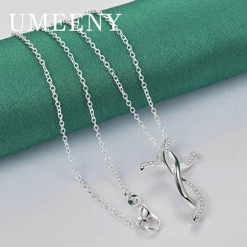 Simple 925 Sterling Silver 16-30 Inch Delicate Twisted Cross Zirconia Necklace Pendant Gift Jewelry for Men and Women
Simple 925 Sterling Silver 16-30 Inch Delicate Twisted Cross Zirconia Necklace Pendant Gift Jewelry for Men and Women