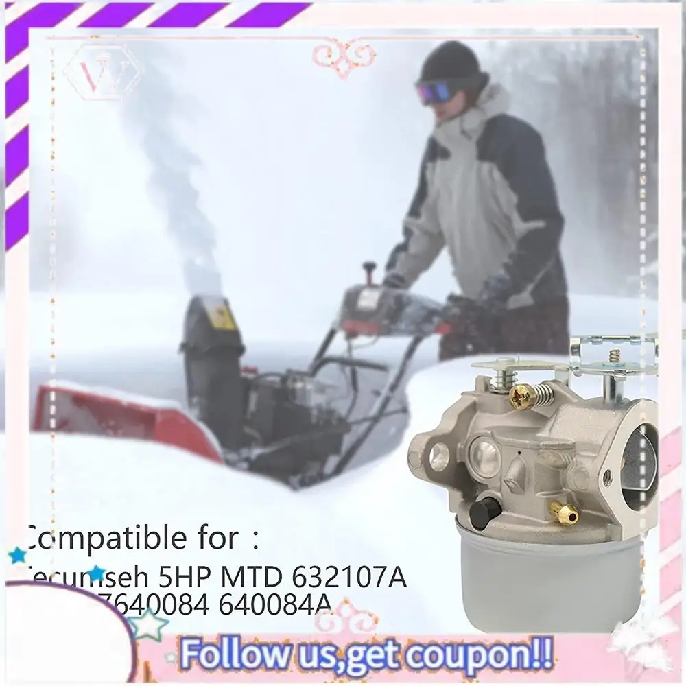 Portable 640084B Carburetor Carb For Tecumseh 5HP MTD 632107 640084 Toro 521 Snow Blower HSSK50 HS50 LH195SA -80B6
Portable 640084B Carburetor Carb For Tecumseh 5HP MTD 632107 640084 Toro 521 Snow Blower HSSK50 HS50 LH195SA -80B6