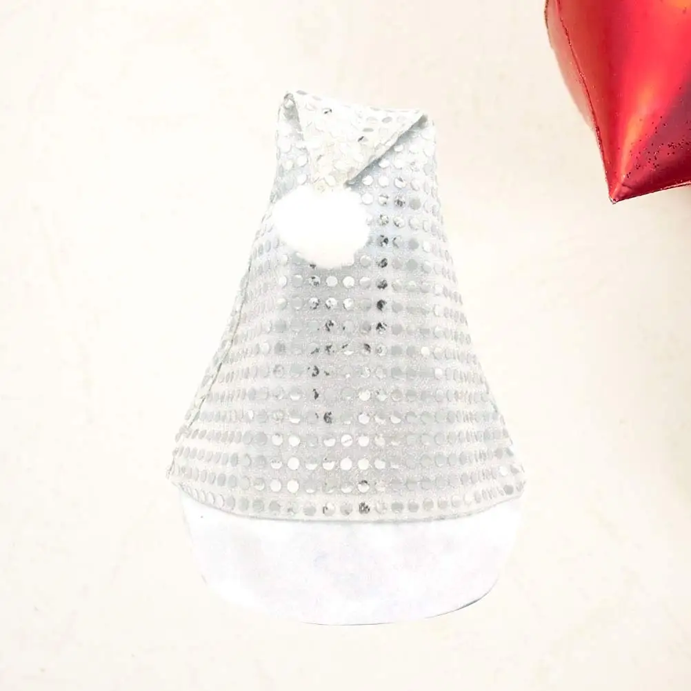 Silver Sequins Santa Claus Hat Christmas Party Hat Christmas Hats for and Adults Festive Holiday Costume Accessory
Silver Sequins Santa Claus Hat Christmas Party Hat Christmas Hats for and Adults Festive Holiday Costume Accessory