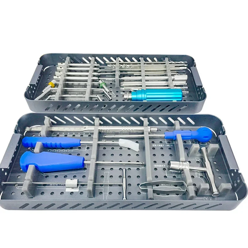Medical Orthope Instrument Lower Limb Surgical Tool Kit Bone Plate Installation Removal AO Screwdriver Skin Pull Hook
Medical Orthope Instrument Lower Limb Surgical Tool Kit Bone Plate Installation Removal AO Screwdriver Skin Pull Hook