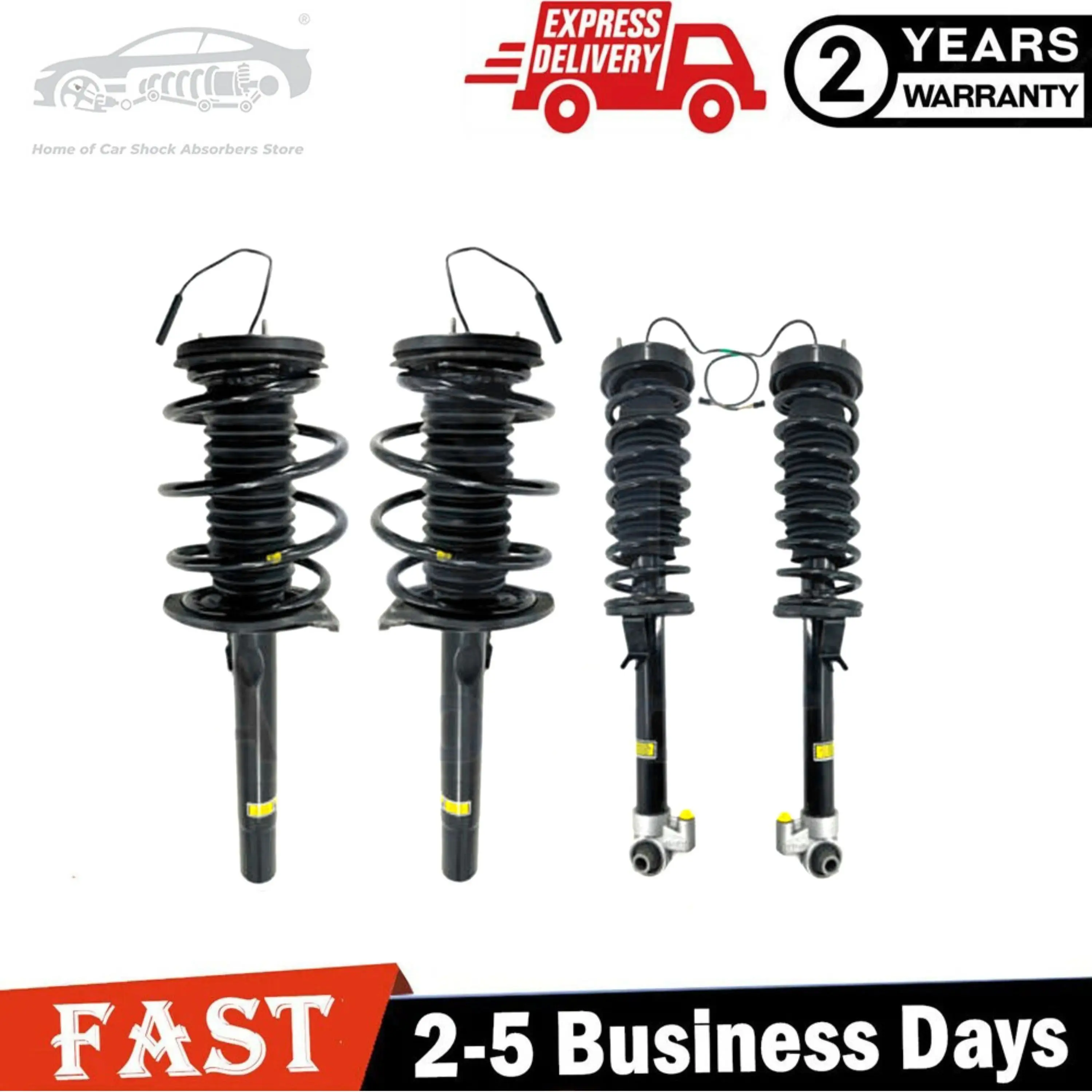 4 pieces Front Rear Shock Struts Assys with EDC Fit BMW E38 740i 740iL 750iL 1995-2001 31311091557 31311091507 37121091571
4 pieces Front Rear Shock Struts Assys with EDC Fit BMW E38 740i 740iL 750iL 1995-2001 31311091557 31311091507 37121091571