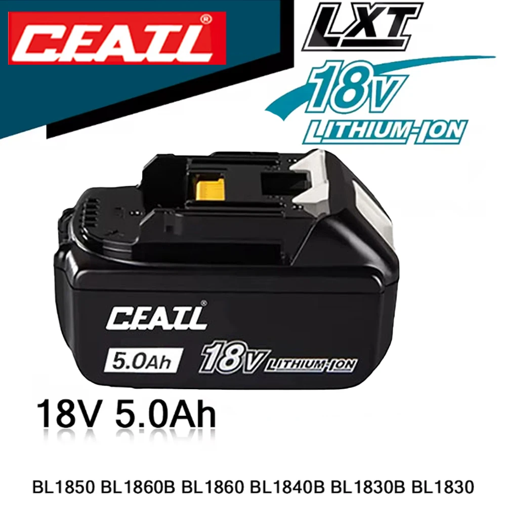 100% Original 5.0Ah 18V Rechargeable Power Tool Battery, Replaceable LED Lithium-ion, LXT BL1860B BL1860BL1850 BL1830
100% Original 5.0Ah 18V Rechargeable Power Tool Battery, Replaceable LED Lithium-ion, LXT BL1860B BL1860BL1850 BL1830