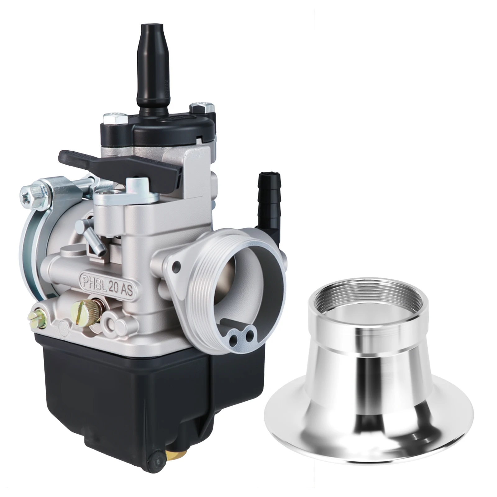 Alconstar Motorcycle Carburetor Carb 2/4 Stroke Dellorto PHBL 20AS with Velocity Stacks 38mm Air Filter Cup For Honda Yamaha
Alconstar Motorcycle Carburetor Carb 2/4 Stroke Dellorto PHBL 20AS with Velocity Stacks 38mm Air Filter Cup For Honda Yamaha
