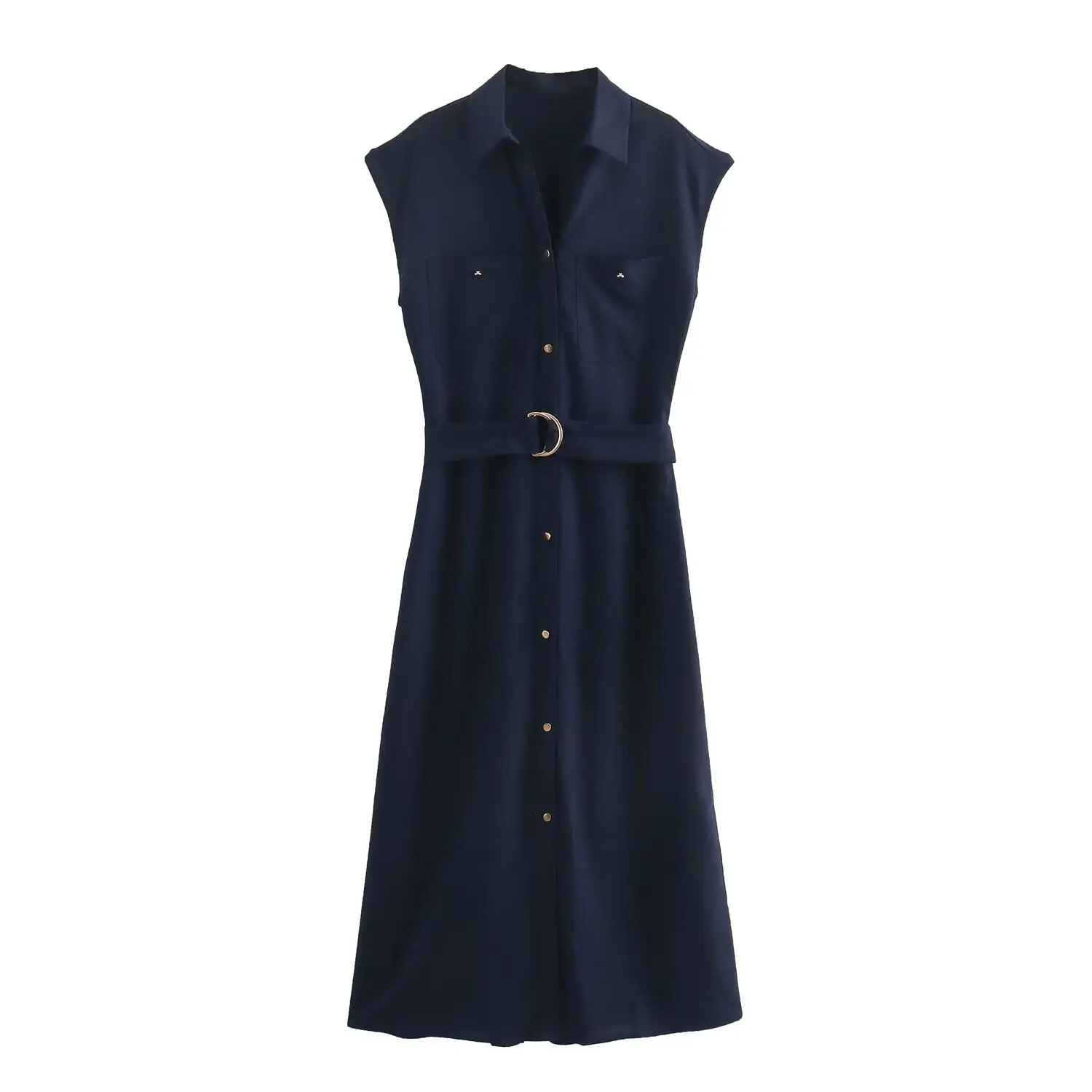 Linen blended lapel shirt dress for women summer new style with belt fashionable temperament long casual dress
Linen blended lapel shirt dress for women summer new style with belt fashionable temperament long casual dress