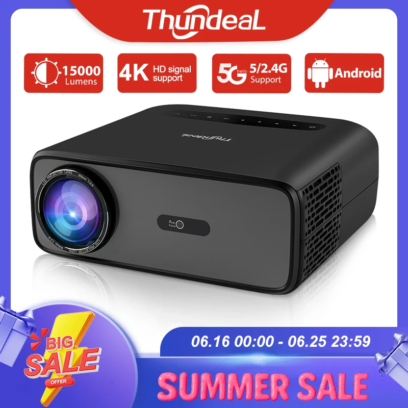 ThundeaL Full HD Projector TD97 Pro 1080P 2K 4K Video Portable Projector WiFi 6 Android Home Theater TD97Pro 3D Smart Proyector
ThundeaL Full HD Projector TD97 Pro 1080P 2K 4K Video Portable Projector WiFi 6 Android Home Theater TD97Pro 3D Smart Proyector