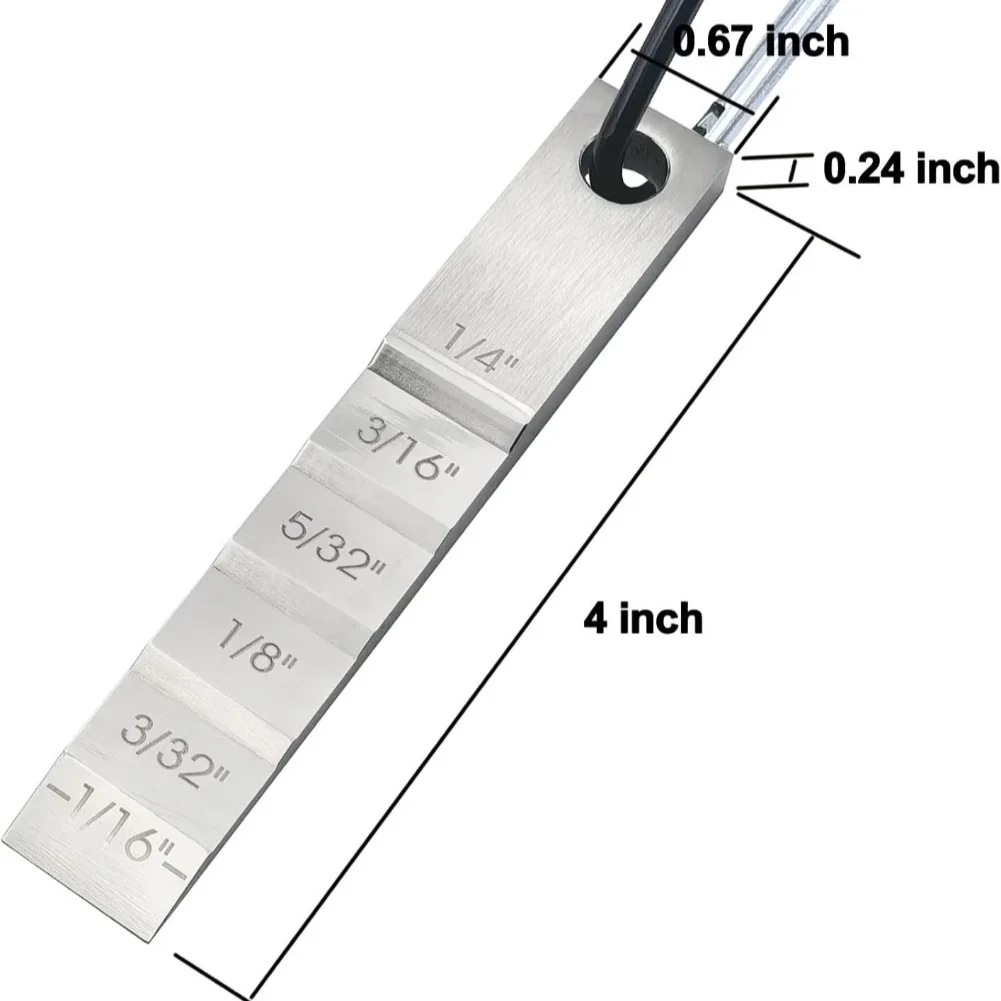 2130 Stepped Pipe Wedge For Pipe Fitting Welding 1/16'' 3/32'' 1/8'' 5/32'' 3/16'' 1/4'' Small Pipe Spacer Wedge Stepped Gauge
2130 Stepped Pipe Wedge For Pipe Fitting Welding 1/16'' 3/32'' 1/8'' 5/32'' 3/16'' 1/4'' Small Pipe Spacer Wedge Stepped Gauge