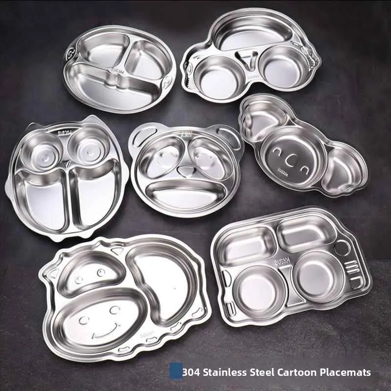 Stainless Steel 304 Children's Dinner Plate Cartoon Divided Fast Food Plate Dishwasher Safe Nursery School Restaurant Utensils
Stainless Steel 304 Children's Dinner Plate Cartoon Divided Fast Food Plate Dishwasher Safe Nursery School Restaurant Utensils