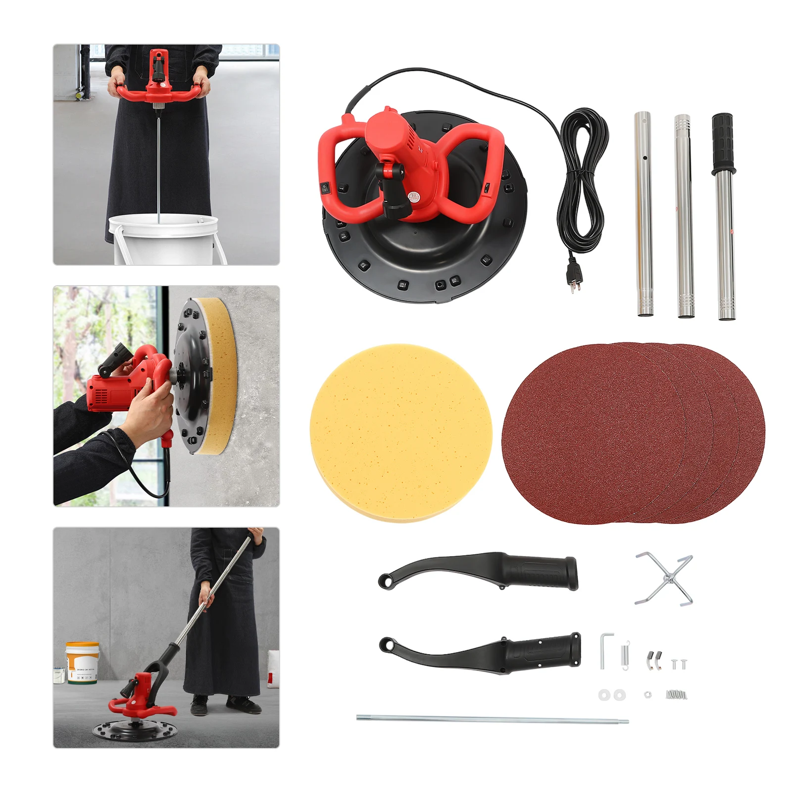 1680W Concrete Polishing Machine, Electric Wall Smoothing Polisher, Concrete Mixer, Cement Polisher, Mortar Trowel Leveling Tool
1680W Concrete Polishing Machine, Electric Wall Smoothing Polisher, Concrete Mixer, Cement Polisher, Mortar Trowel Leveling Tool