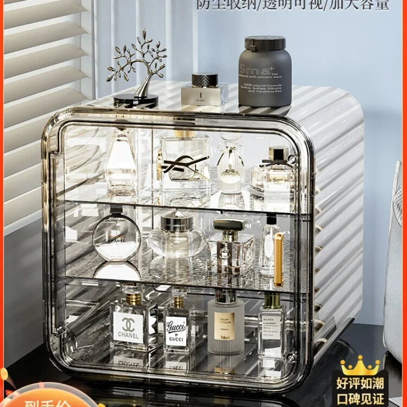 Perfume storage display cabinet transparent acrylic dust-proof shelf desktop dresser cosmetics Hot sales
Perfume storage display cabinet transparent acrylic dust-proof shelf desktop dresser cosmetics Hot sales