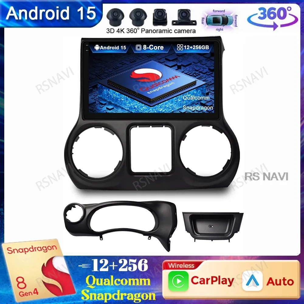 Android 15 Car Radio For Jeep Wrangler 3 JK 2010 - 2018 Stereo Navigation 4G LTE Multimedia Head Unit Qualcomm Autoradio QLED BT
Android 15 Car Radio For Jeep Wrangler 3 JK 2010 - 2018 Stereo Navigation 4G LTE Multimedia Head Unit Qualcomm Autoradio QLED BT