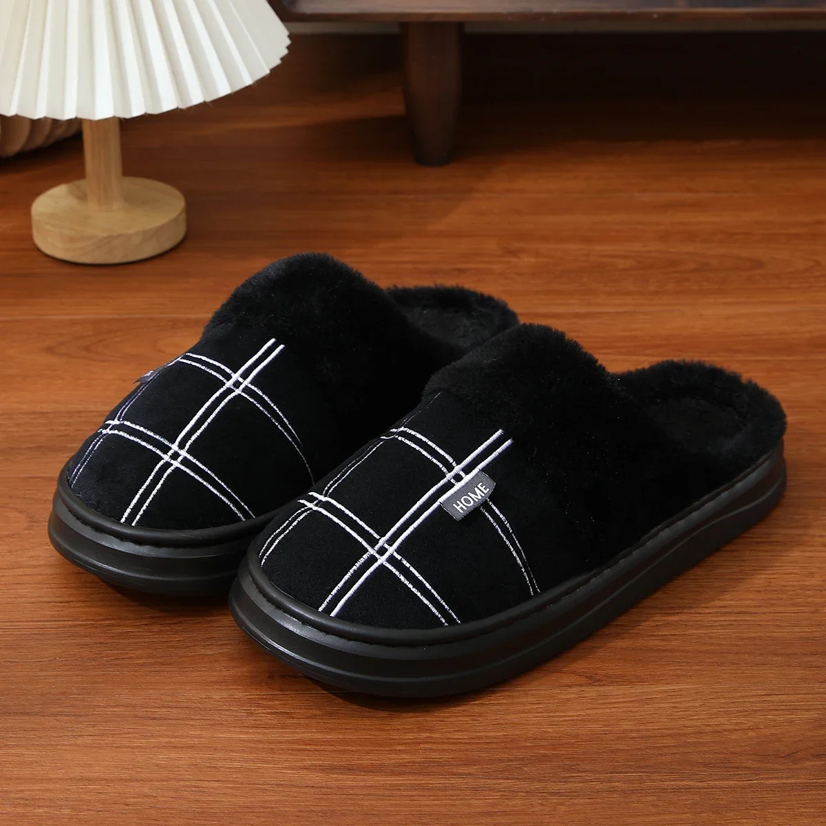 New Winter Warm Fur Plush Slippers Men Soft Cozy Outdoor Casual Shoes Waterproof Male Slides Thick Sole Cotton Slippers
New Winter Warm Fur Plush Slippers Men Soft Cozy Outdoor Casual Shoes Waterproof Male Slides Thick Sole Cotton Slippers
