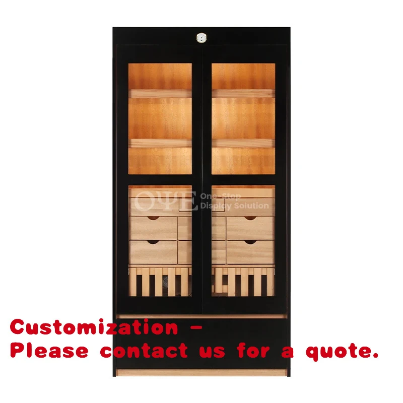 custom.Cigar Room Fixture Cigar Humidor Smoke Shop Display Cabinet Large Capacity Cigar Humidor with Led Lighting
custom.Cigar Room Fixture Cigar Humidor Smoke Shop Display Cabinet Large Capacity Cigar Humidor with Led Lighting