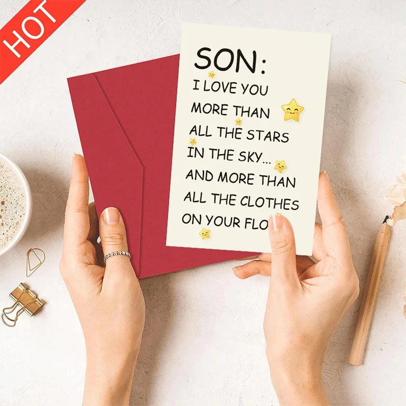 Son Birthday Card, I Love You More Than Stars Funny Greeting Card for Son from Mom Dad, Humorous Son Gift Card
Son Birthday Card, I Love You More Than Stars Funny Greeting Card for Son from Mom Dad, Humorous Son Gift Card