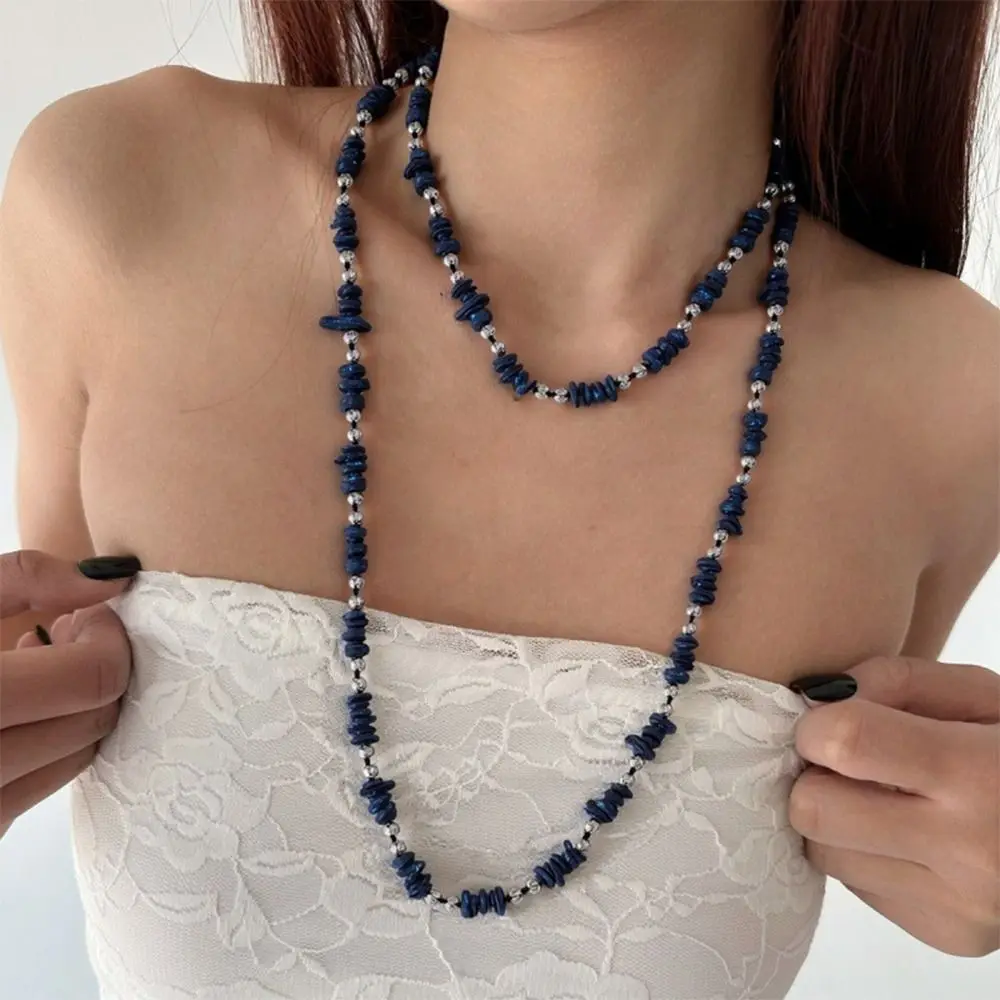 Light Luxury Black Vintage Necklace Irregular Shell Beaded Bohemian Long Necklace Stackable Double Layers Necklace for Women
Light Luxury Black Vintage Necklace Irregular Shell Beaded Bohemian Long Necklace Stackable Double Layers Necklace for Women