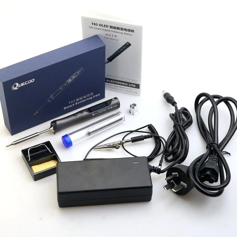 T85 Smart Electric Soldering Iron Upgrade Mini USB Type C Soldering Iron 80-480 ℃ Adjustable Digital Soldering Station TS100 tip
T85 Smart Electric Soldering Iron Upgrade Mini USB Type C Soldering Iron 80-480 ℃ Adjustable Digital Soldering Station TS100 tip