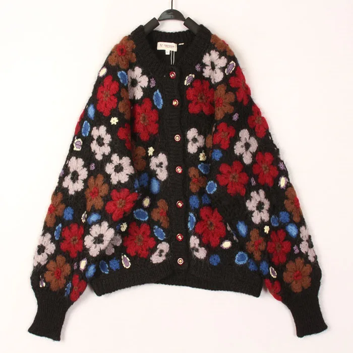 Vintage Double Layer Hollow out Hook Flower Sweater Women's Sea Wool Knitted Warmth Autumn Winter V Neck Long Sleeve
Vintage Double Layer Hollow out Hook Flower Sweater Women's Sea Wool Knitted Warmth Autumn Winter V Neck Long Sleeve