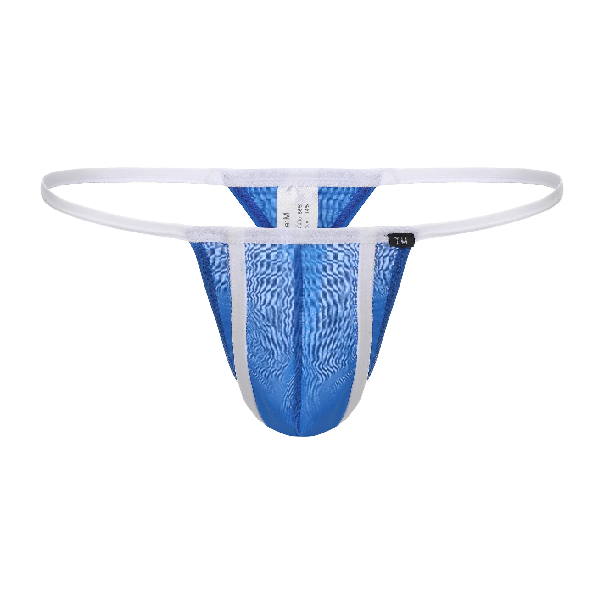 Men's Ice Silk Thong, Low-rise Large Pouch T-back Underwear, Breathable Color Block
Men's Ice Silk Thong, Low-rise Large Pouch T-back Underwear, Breathable Color Block