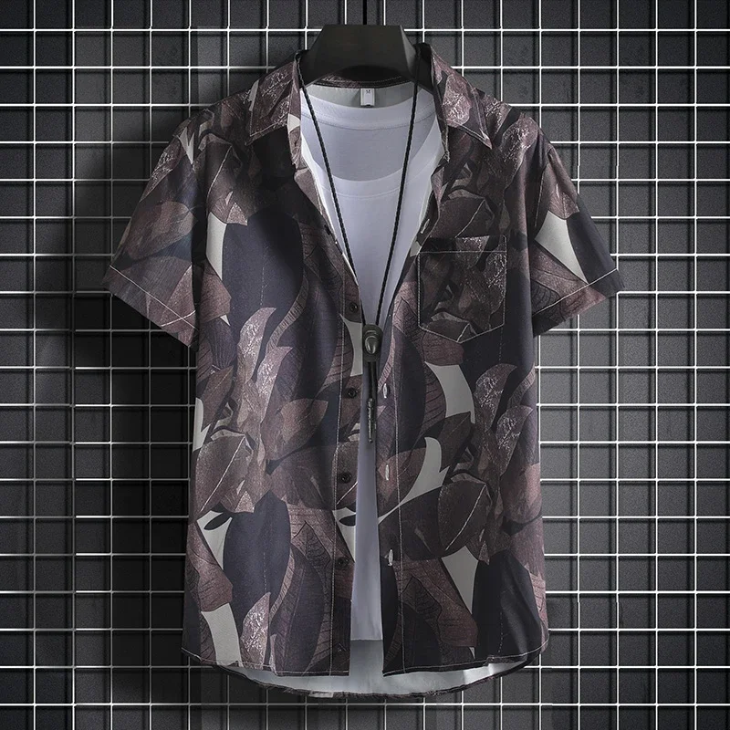 Mens Leaf Print Short Sleeve Shirt Casual Loose Hawaiian Beach Summer Tops
Mens Leaf Print Short Sleeve Shirt Casual Loose Hawaiian Beach Summer Tops