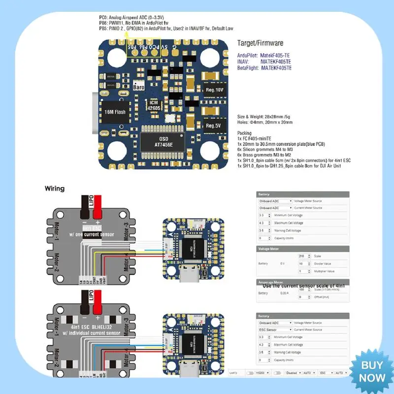 A47Z F405-Минитный контроллер полета с OSD Baro Blackboxs STM32F405RGT6 INAV для RC FPV Drone F722-Minise
A47Z F405-Минитный контроллер полета с OSD Baro Blackboxs STM32F405RGT6 INAV для RC FPV Drone F722-Minise