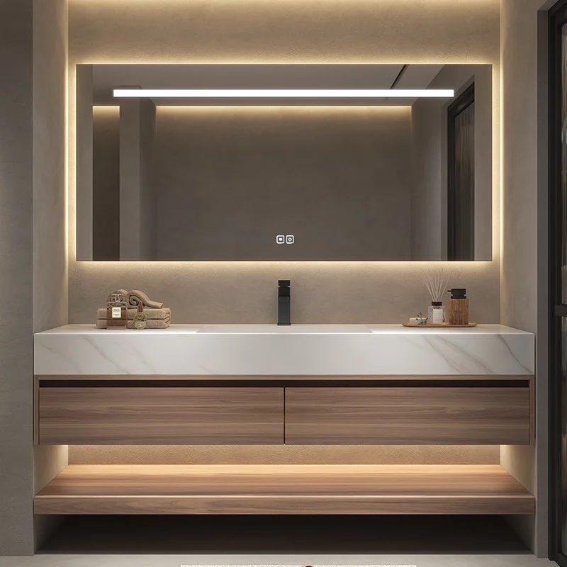 Custom 2026 Style Modern Water Resistant Wooden Panel Bath Cabinet Single Double Bathroom Vanities LED Mirror Sink For Villa Apa
Custom 2026 Style Modern Water Resistant Wooden Panel Bath Cabinet Single Double Bathroom Vanities LED Mirror Sink For Villa Apa