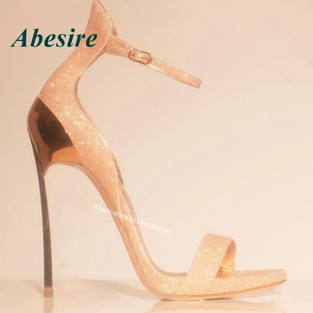 Gold Open Toe Stiletto Sandals 2025 Platform Buckle Strap Cover Heel High Heels Summer Club Women Shoes New Designer Size 44
Gold Open Toe Stiletto Sandals 2025 Platform Buckle Strap Cover Heel High Heels Summer Club Women Shoes New Designer Size 44