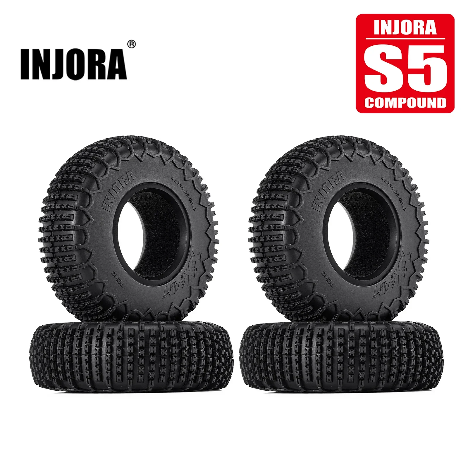 Колесные шины INJORA S5 105*33 мм 1,9 дюйма XHX для радиоуправляемого гусеничного автомобиля 1/10 (T1913P)
Колесные шины INJORA S5 105*33 мм 1,9 дюйма XHX для радиоуправляемого гусеничного автомобиля 1/10 (T1913P)