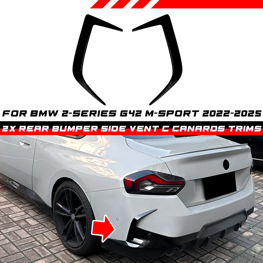 1 Pair ABS Car Rear Bumper Side Vent C Canards Trims For BMW 2-Series G42 M-Sport 2022 2023 2024 2025
1 Pair ABS Car Rear Bumper Side Vent C Canards Trims For BMW 2-Series G42 M-Sport 2022 2023 2024 2025