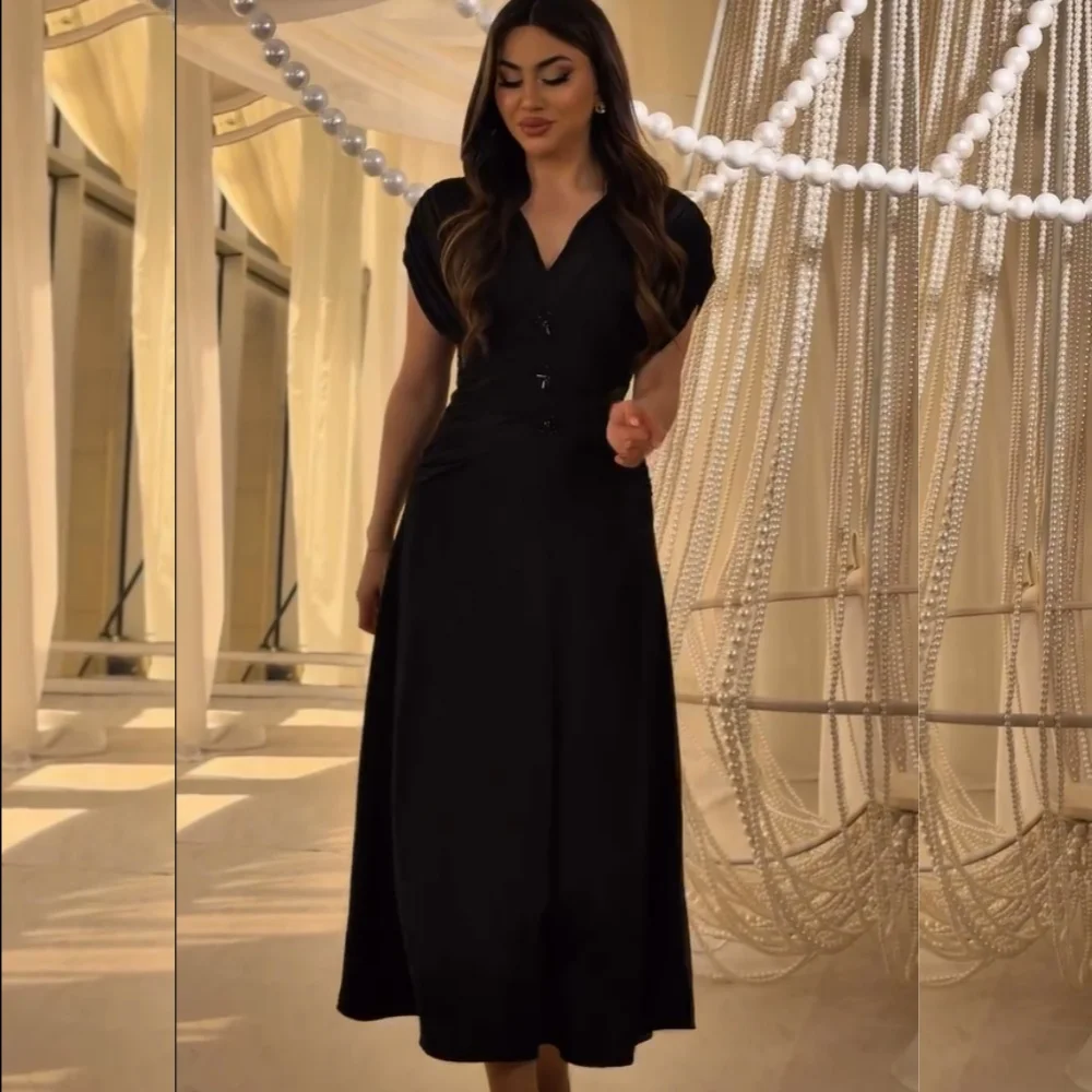 Customized High Quality Sequined Pleat A-line V-neck Midi Bespoke Occasion Cocktail Dresses Exquisite
Customized High Quality Sequined Pleat A-line V-neck Midi Bespoke Occasion Cocktail Dresses Exquisite