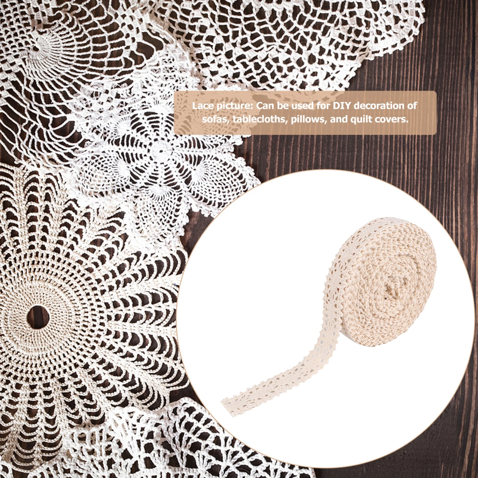 1 Roll 10 Yards Cotton Lace Ribbon Roll Soft Comfortable Craft Lace for Summer Quilt Decor Sewing Clothing Accessories DIY
1 Roll 10 Yards Cotton Lace Ribbon Roll Soft Comfortable Craft Lace for Summer Quilt Decor Sewing Clothing Accessories DIY