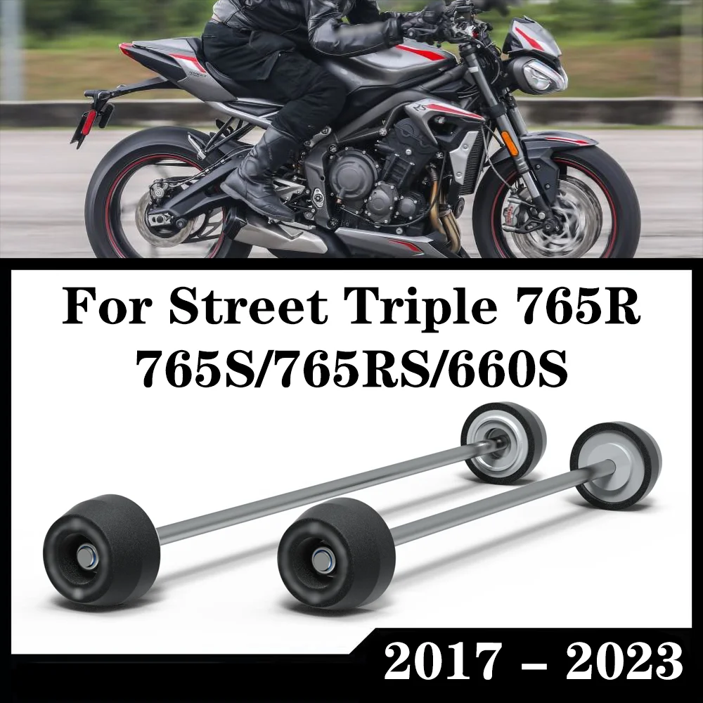 Front Rear axle protection slider device wheel protection For Triumph Street Triple 660S 2023/Street Triple 765 R S RS 2017-2023
Front Rear axle protection slider device wheel protection For Triumph Street Triple 660S 2023/Street Triple 765 R S RS 2017-2023