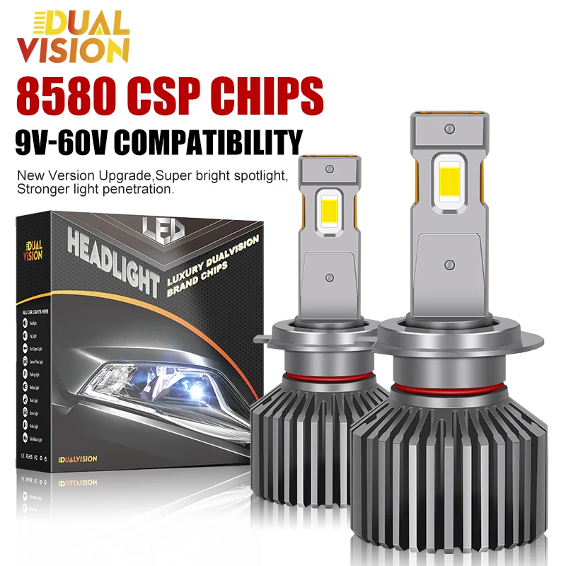 DualVision H7 LED Headlights Canbus H4 H8 H9 H11 HB4 HB3 9005 9006 9012 High Power Turbo Lamp Car Lights For Lenses 12V
DualVision H7 LED Headlights Canbus H4 H8 H9 H11 HB4 HB3 9005 9006 9012 High Power Turbo Lamp Car Lights For Lenses 12V