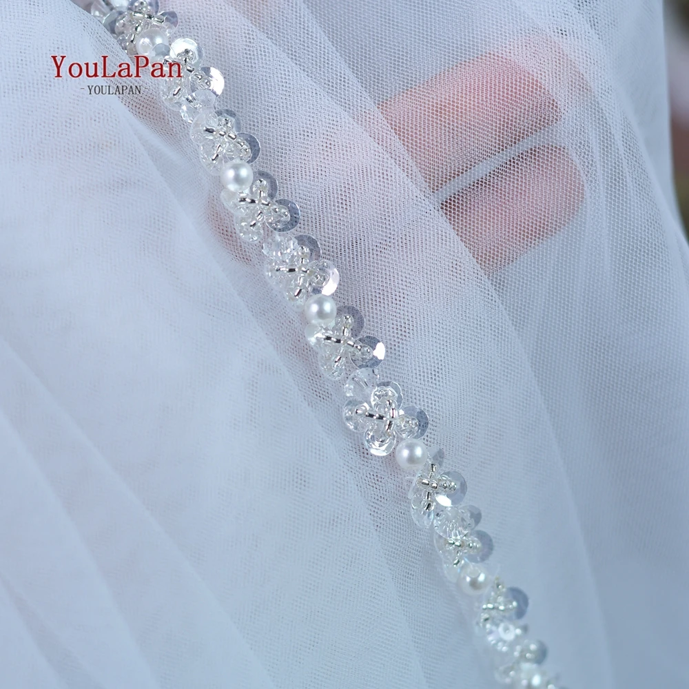 Youlapan Свадебная фата с кристаллами и бисером, 1-слойная, мягкие свадебные аксессуары длиной до кончиков пальцев, доступны для индивидуального изготовления V235
Youlapan Свадебная фата с кристаллами и бисером, 1-слойная, мягкие свадебные аксессуары длиной до кончиков пальцев, доступны для индивидуального изготовления V235