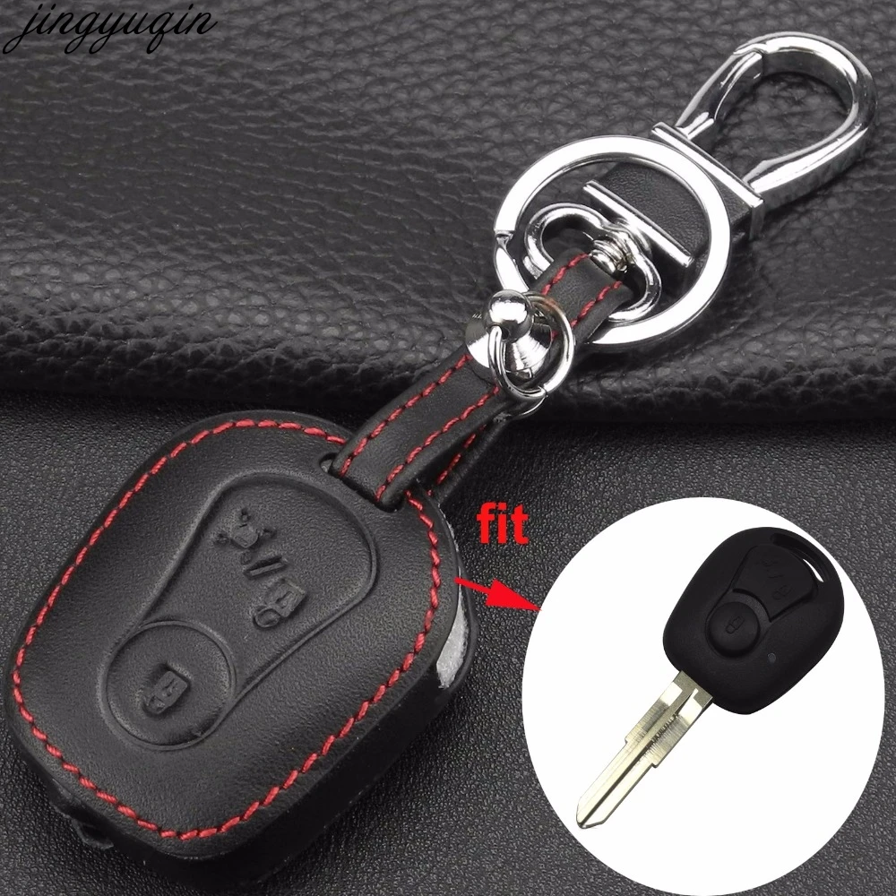 Jingyuqin 2 Buttons Remote Car Key Case Cover Holder Leather For Ssangyong Actyon Kyron Rexton Keychain
Jingyuqin 2 Buttons Remote Car Key Case Cover Holder Leather For Ssangyong Actyon Kyron Rexton Keychain